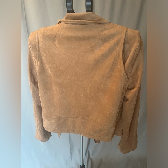Tan Faux Suede Women's Jacket - Picture 2 of 6
